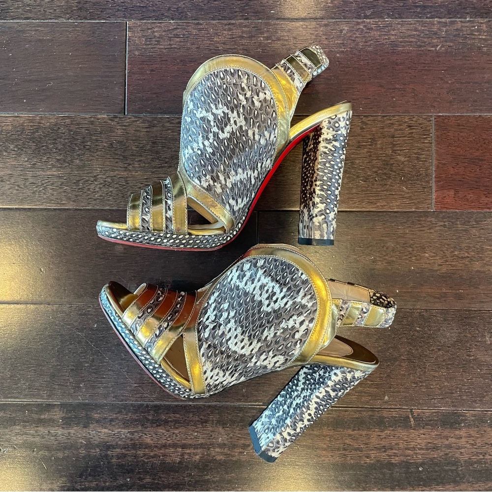 Christian Louboutin Fourmi 120 Slingback Sandals 37.5